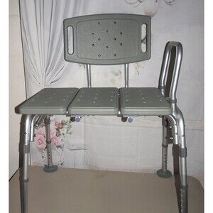 Drive Medical 500lb Bariatric Tub Transfer Bench Bathtub, Height Adjust Shower